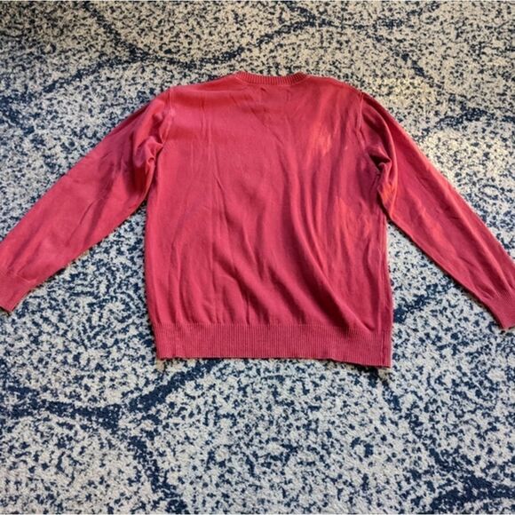 Men's Woolwich sweater medium coral colored comfortable spring - Picture 6 of 6